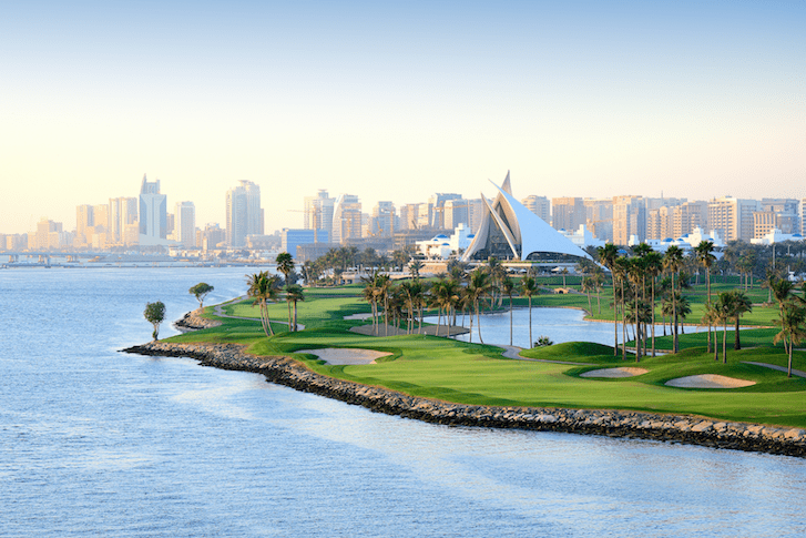Dubai Creek Golf and Yacht Club.