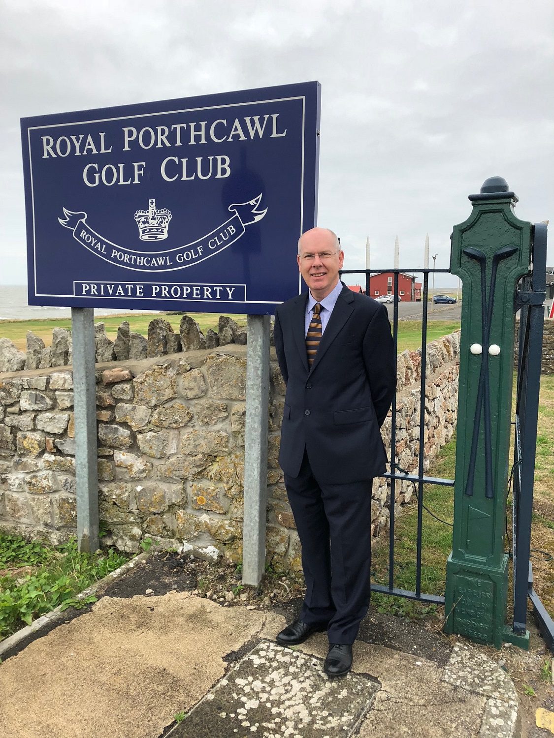 Pictured - Graeme Pryde at Royal Porthcawl Golf Club
