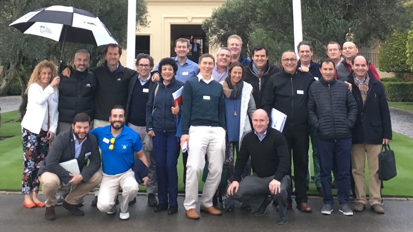 Delegates outside Real Club Valderrama 