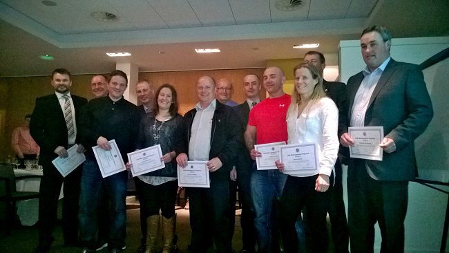 Pictured – The Diploma recipients with Michael Braidwood, CMAE’s Director of Education