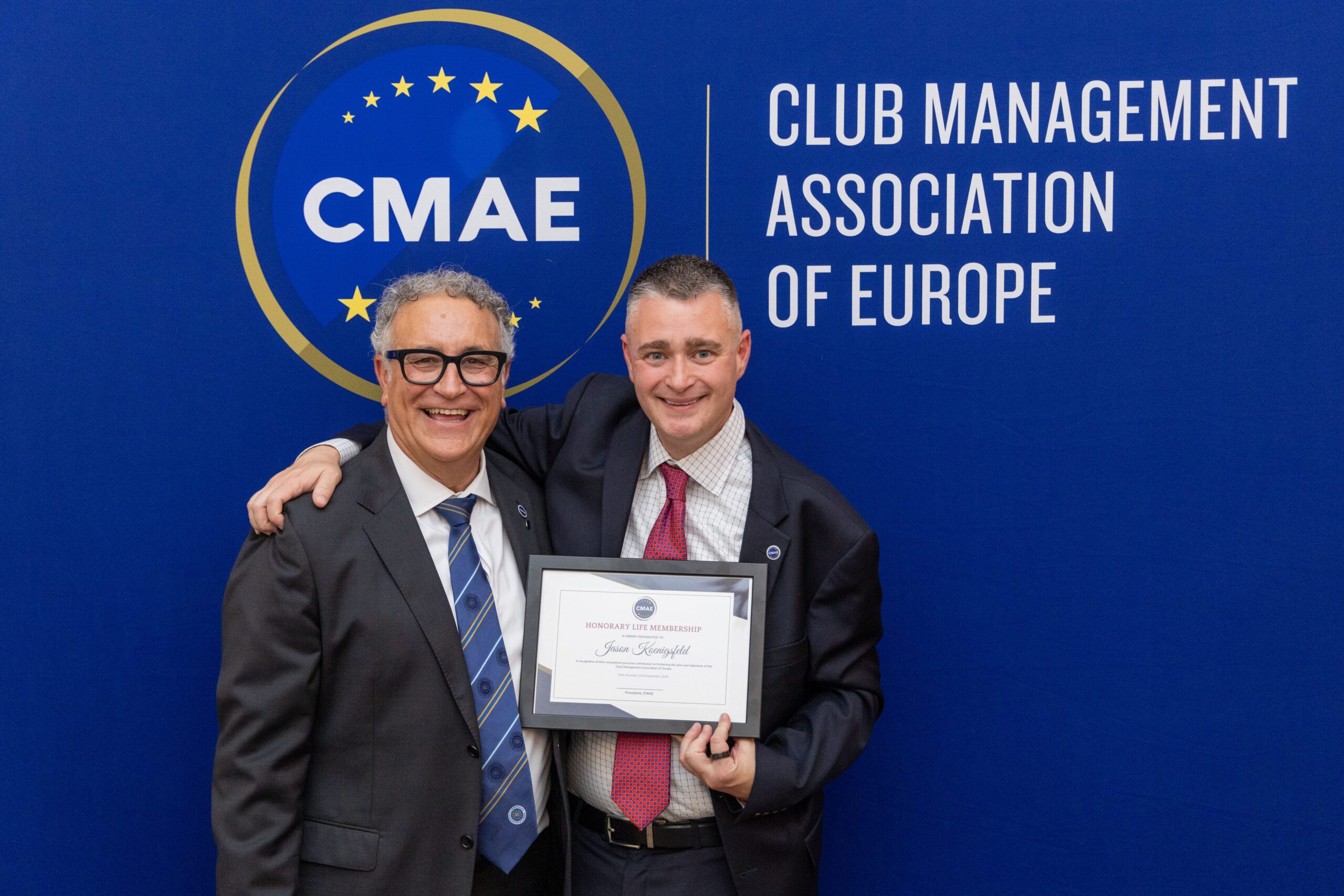 CMAE awards Jason Koenigsfeld with Honorary Life Membership