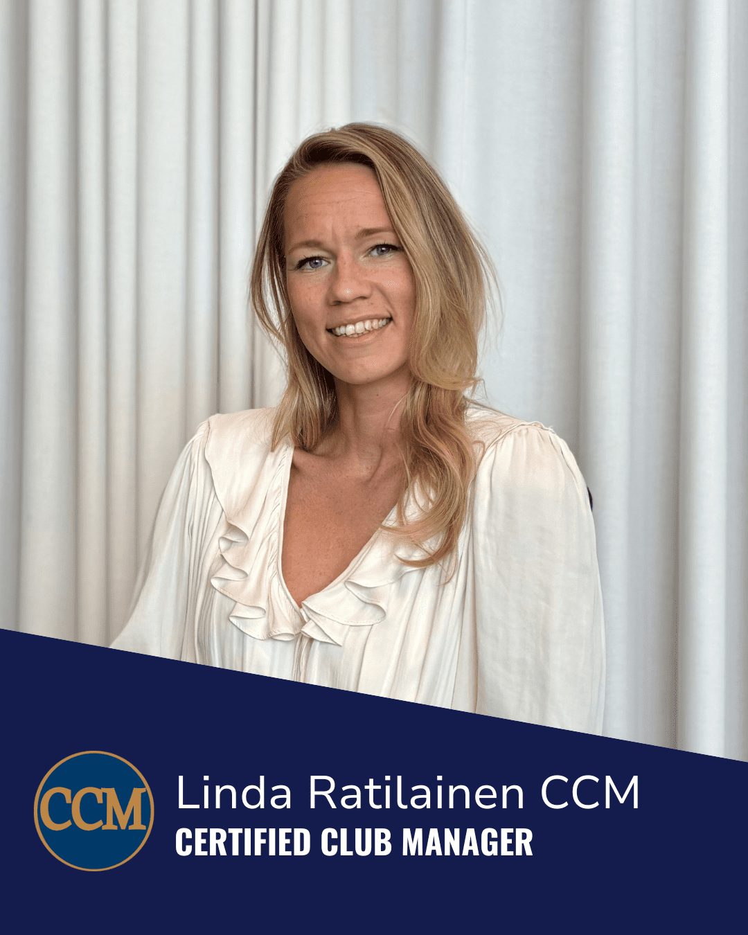 Linda Ratilainen Achieves Certified Club Manager (CCM) Designation
